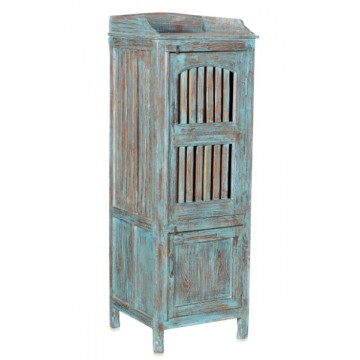 shabby blauwe kast - 14w19q